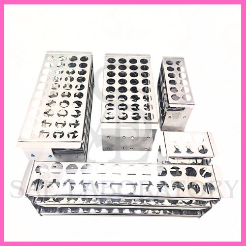 Jual Rak Tabung Reaksi Stainless Steel Laboratorium – Test Tube Rack ...