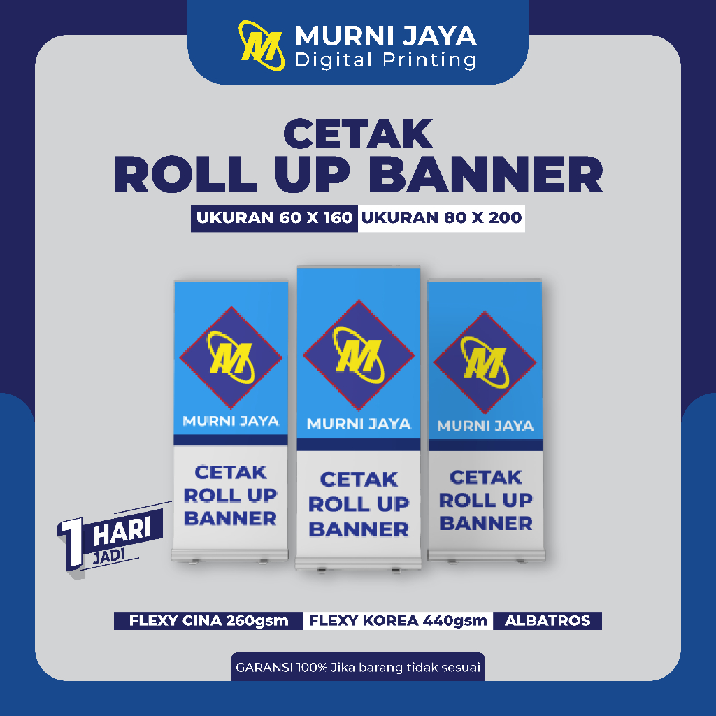 Jual MURNIJAYA | Cetak Roll Up Banner 60x160 / 80x200 High Quality ...
