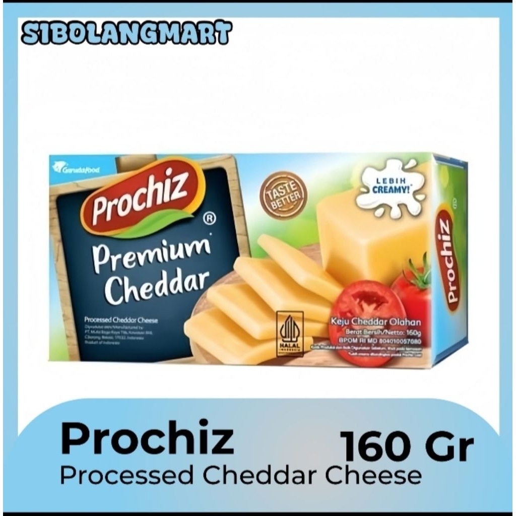 Jual Prochiz Premium Cheddar 160 Gr exp 9/2026 | Shopee Indonesia