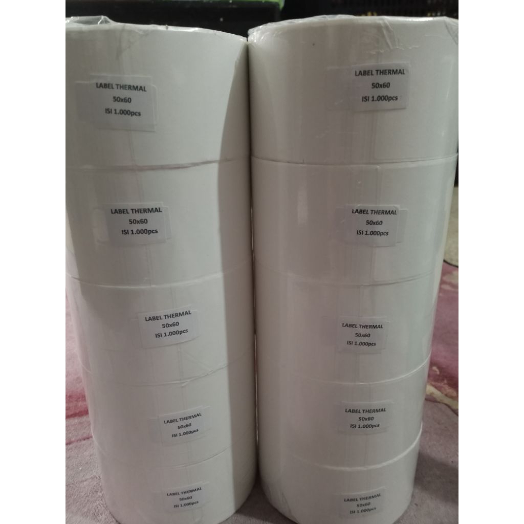 Jual label thermal 50x60 MM ( 5x6 ) | Shopee Indonesia