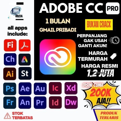 Jual ORIGINAL Adobe Creative Cloud All Apps | Resmi Indonesia | Private ...