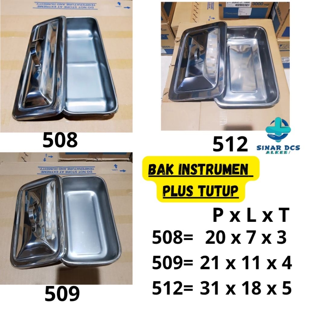 Jual Bak Instrument Plus Tutup 508 - 509 - 512 . Bak instrumen Kecil ...