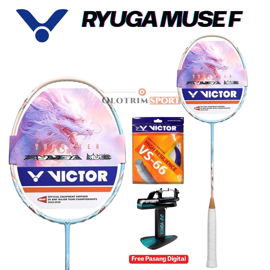 Jual Raket Badminton VICTOR THRUSTER RYUGA MUSE F Racket Victor ...