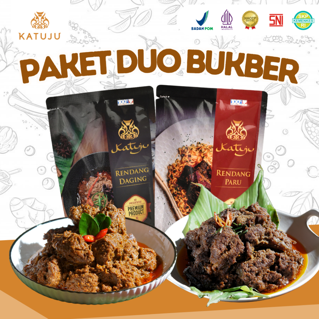 Jual Paket Duo Bukber by Katuju – Rendang Daging & Paru Ready to Eat ...