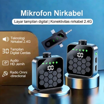 A37 K31 Pro Wireless Lavalier Microphone Dual Mic Magnetic Clip On 2 In 1 For IPhone Android
