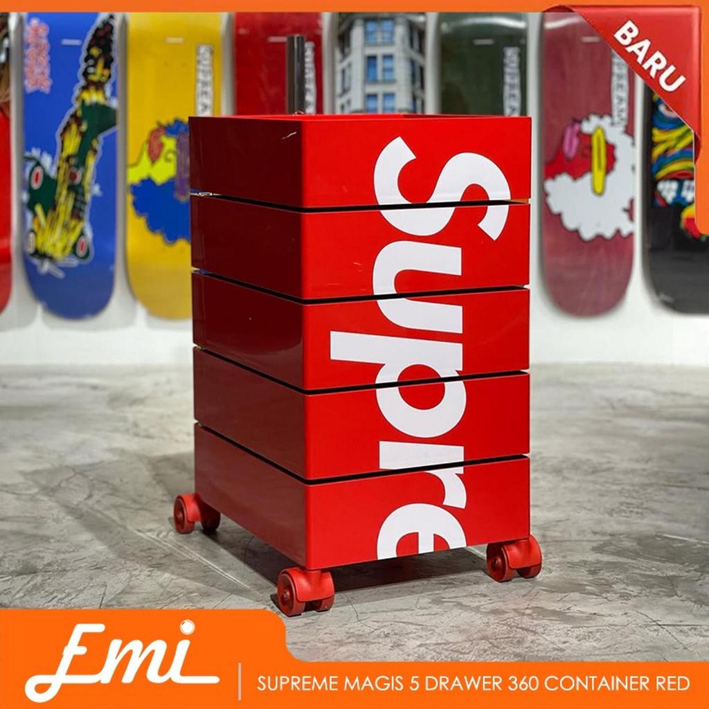 Jual Lemari Laci Putar Supreme Magis 5 Drawer 360° Container Red