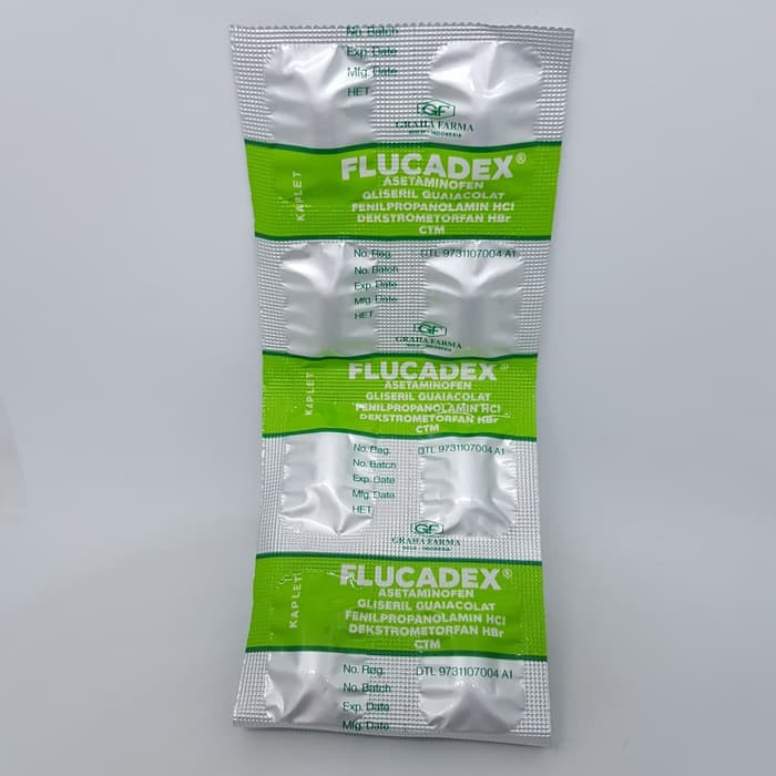 Jual Flucadex Tablet Meringankan Gejala Flu 10 Kaplet Demam Sakit ...