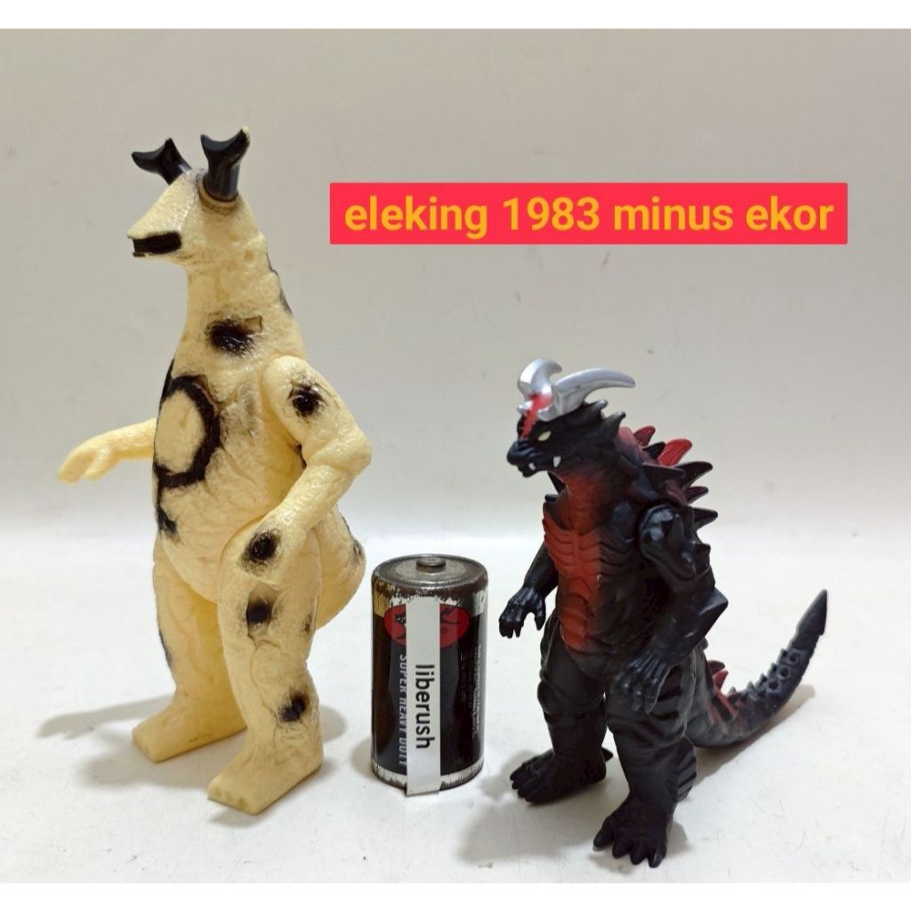 Jual [/PCS] 1983 vintage bandai sofubi eleking hellberus kaiju soft ...