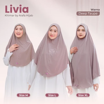 Arafa Hijab Khimar Livia Bergo Instan Jersey Premium Kerudung Syari Lebaran Jilbab Non Pet 2026