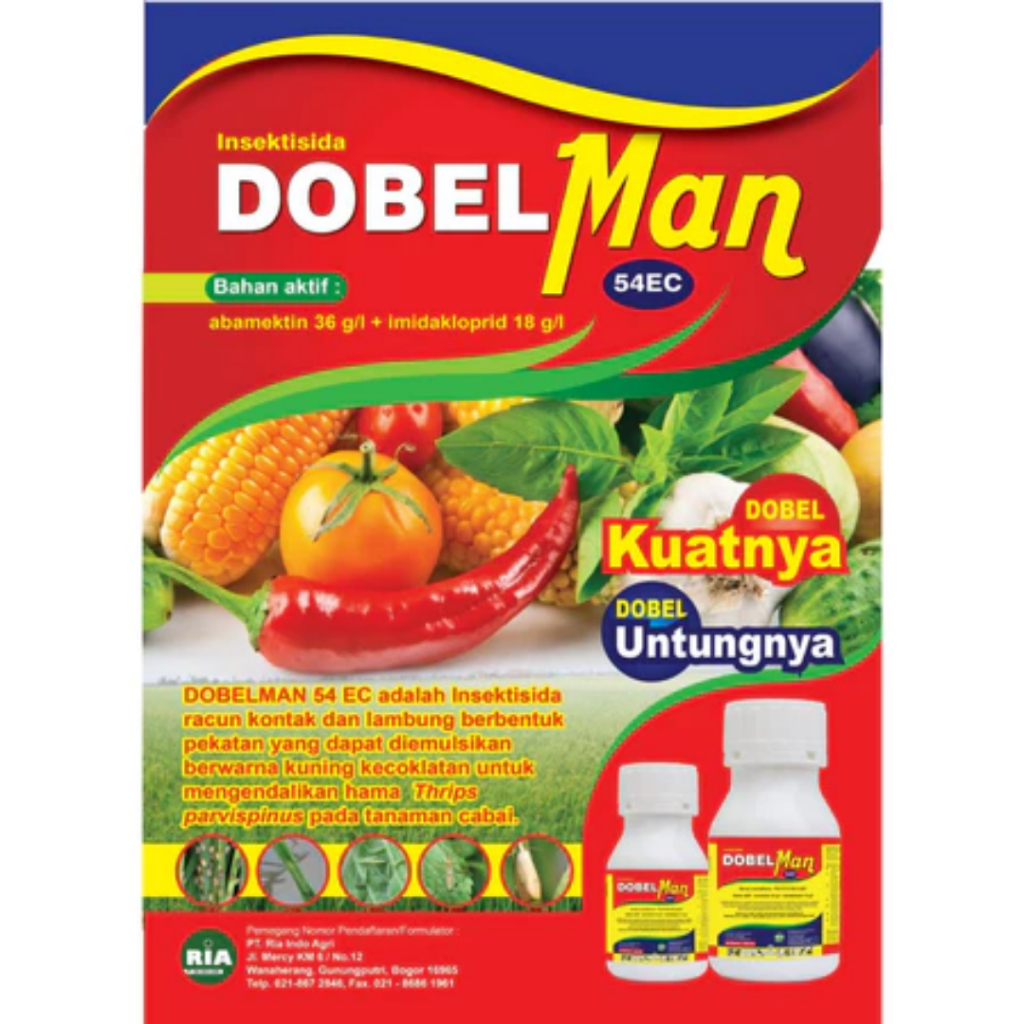 Jual Insektisida DOBELMAN 54EC Abamektin + Imidakloprid 250ml ...