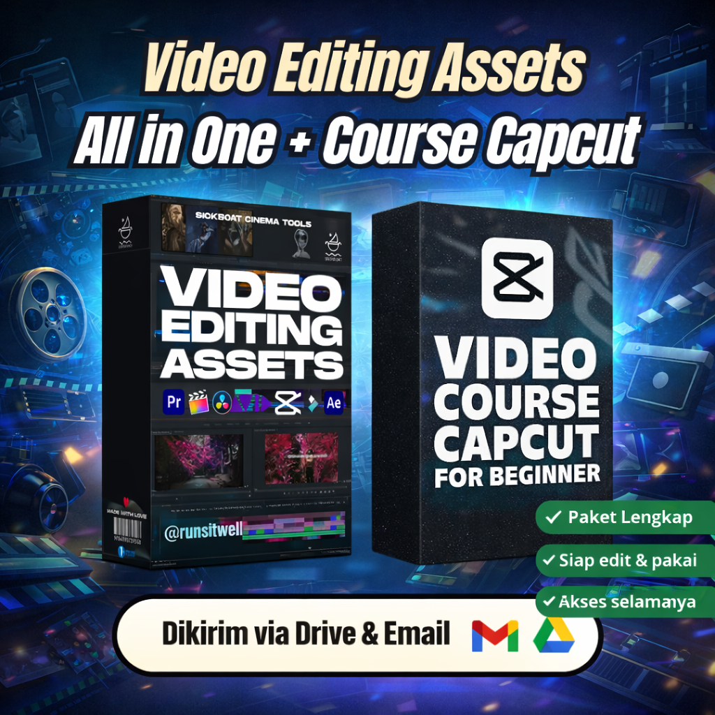 Jual Video Editing Bundle All In One Assets & Bonus Video Course CapCut ...