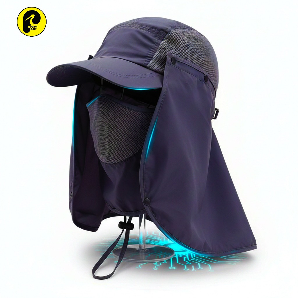 Jual Topi Memancing Tentara Jepang Anti UV Matahari Fishing Hat - MH011 ...