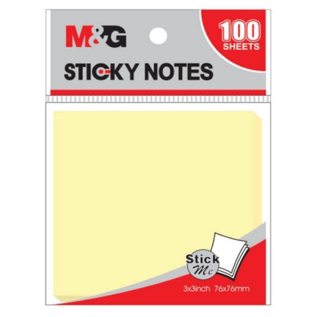 Jual M&G Sticky Notes /Memo Tempel Pastel Warna Kuning M&G YS-65 ...
