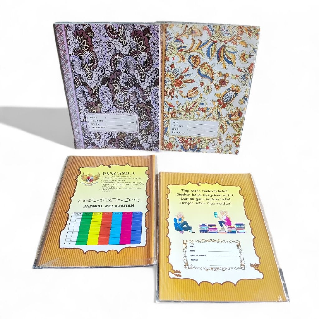 Jual SAMPUL BUKU MOTIF rendom UKURAN KWARTO FULL COLOR (+20 LEMBAR ...