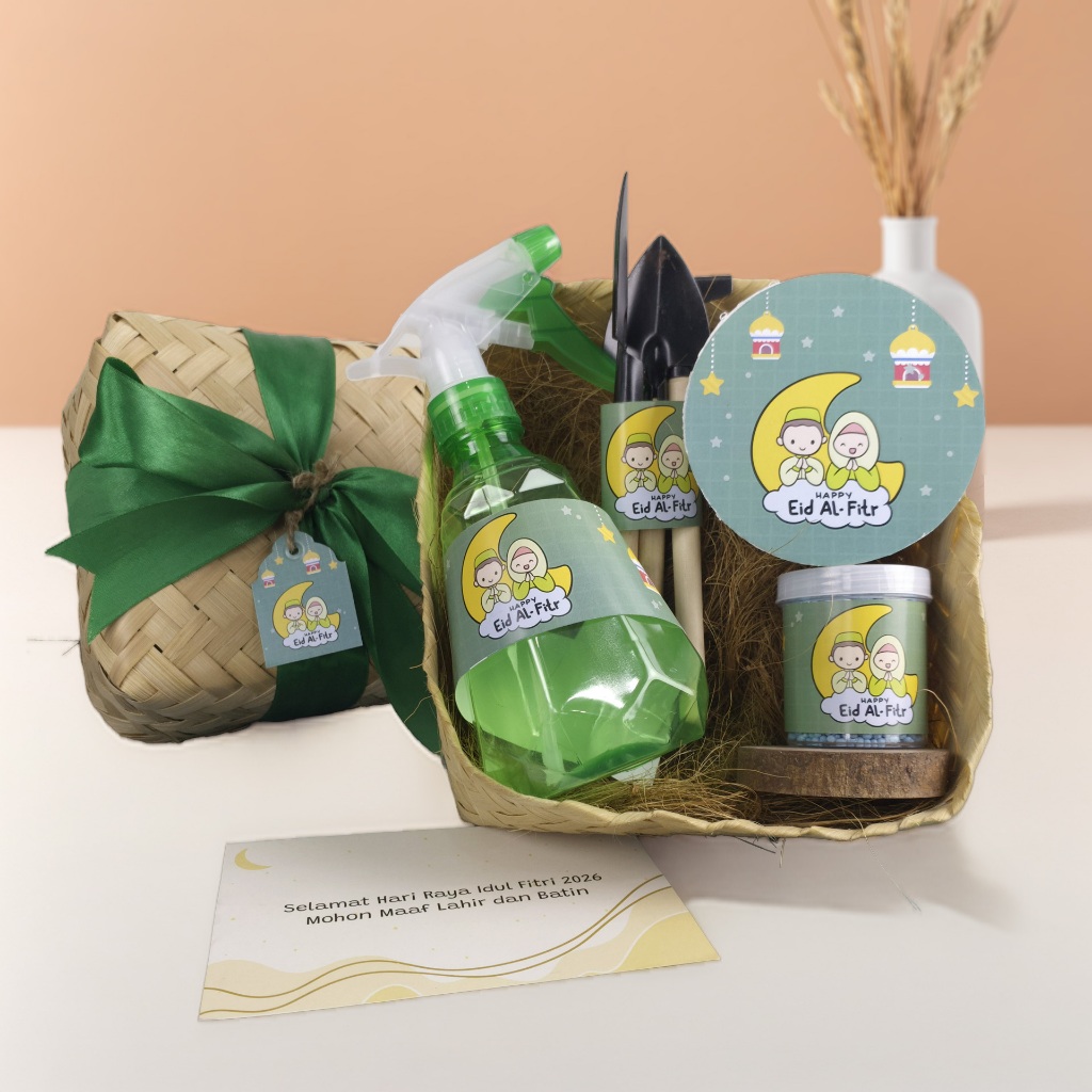 Hampers Idul Fitri Lebaran Gift Kado Paket Menanam Unik Green Hampers