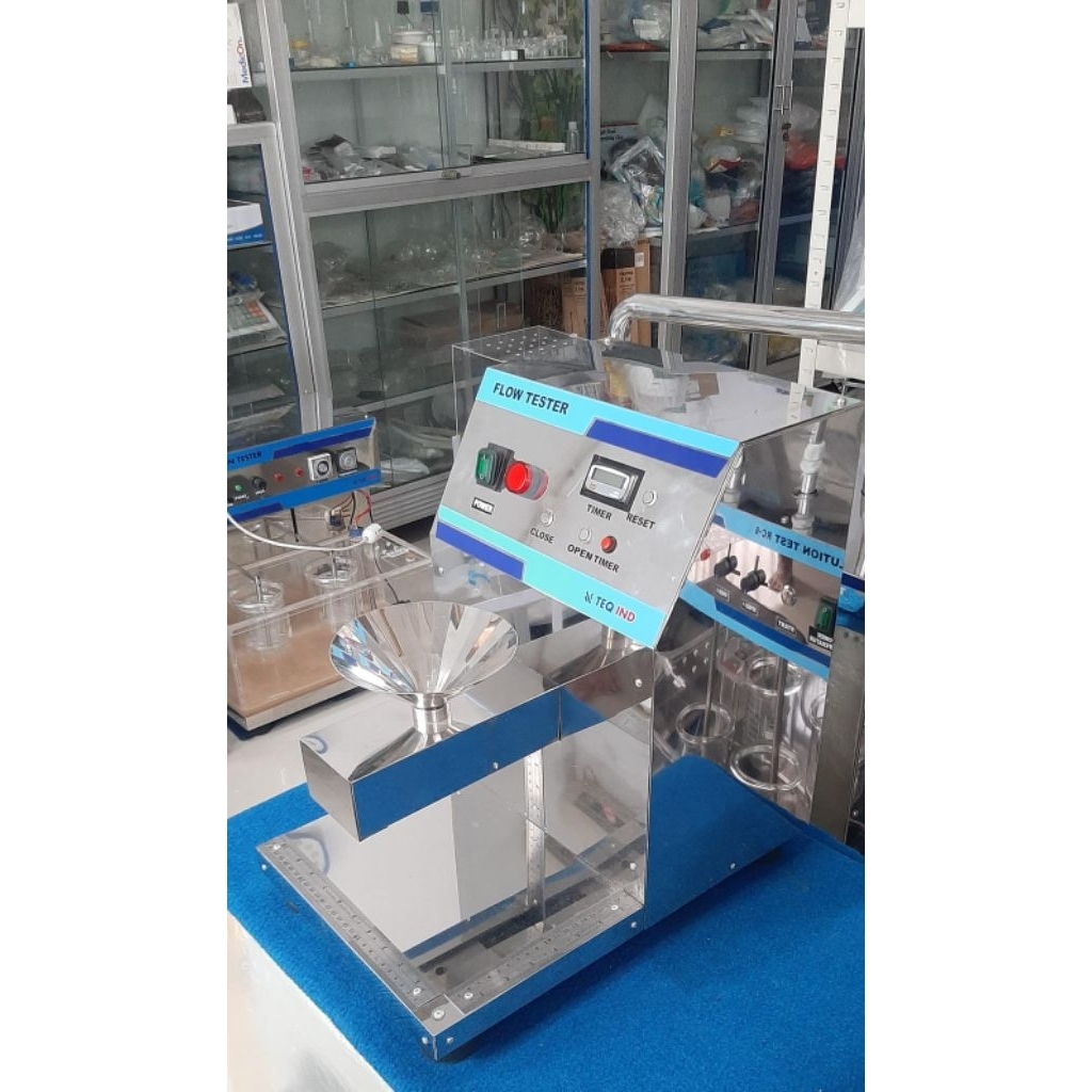 Jual Flowtester flowability tes granul dengan timer digitalMerek TEQ ...