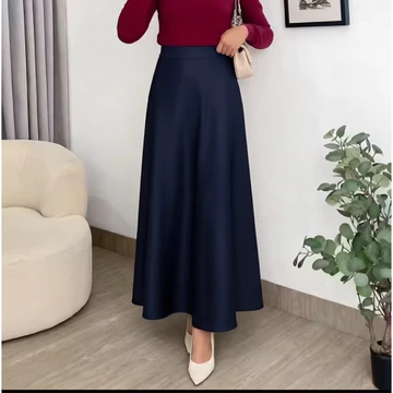 Milea Rok Satin Silk Premium Rok Duyung Satin Maxi Skirt