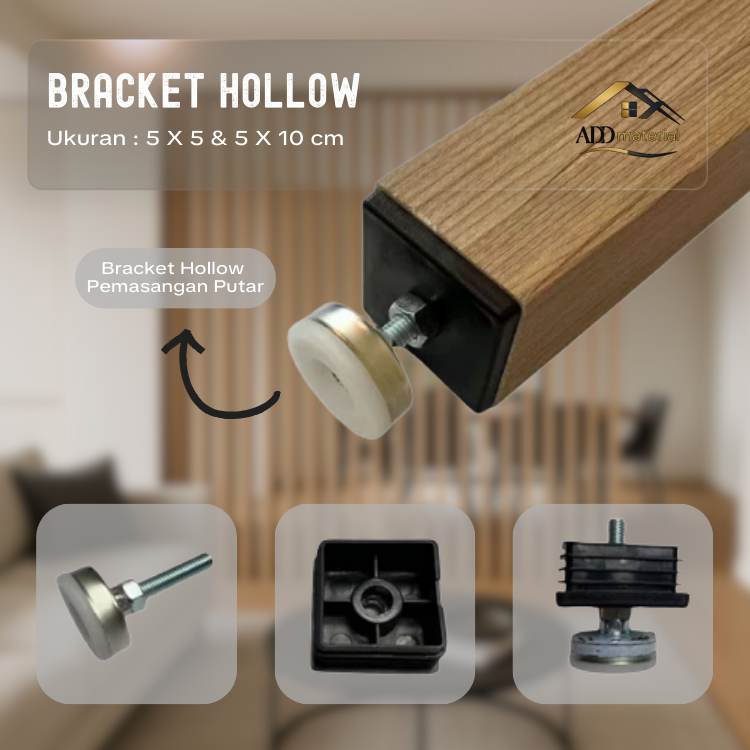 Jual ADD - Bracket Hollow Kisi-Kisi PVC / Breket Instalasi Pemasangan ...