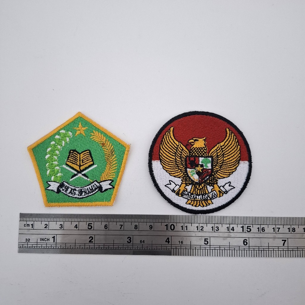 Jual Satu Set Emblem atau Patch Kemenag RI dengan Emblem Garuda Logo ...