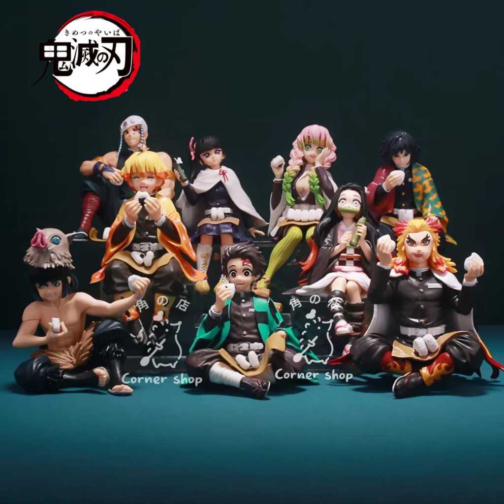 Jual [CornerShop] Figurine Demon Slayer Tanjiro Nezuko Inosuke Zenitsu ...