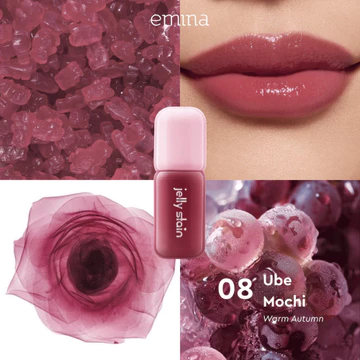 EMINA Jelly Stain Lip Tint Korea Glossy Ombre Tahan 12 Jam Ringan Longlasting Transferproof SPF