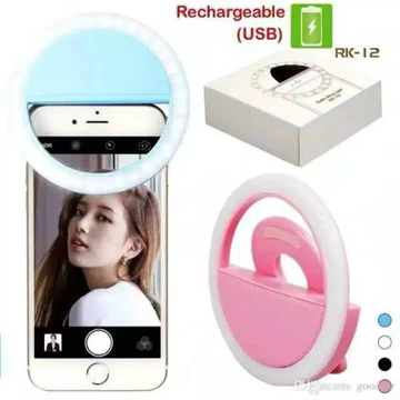 Ring Selfie LED Lampu Selfie Bulat Untuk Kamera HP Mikro USB Ring Bulat