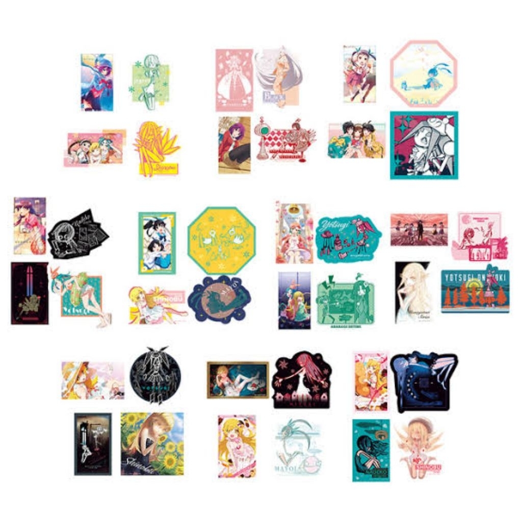 Jual SET Sticker Ichiban Kuji Monogatari Series Hitagi Senjougahara ...