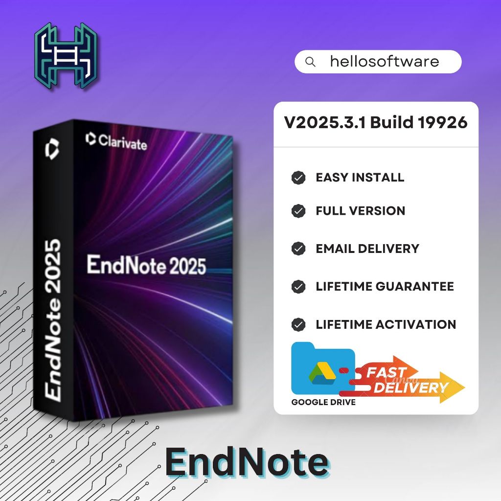 Jual (WIN/MAC) Clarivate EndNote 2025.3.1 Build 19926 Permanen Full ...