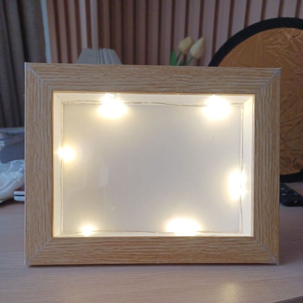 Jual Bingkai Frame 3D Ukuran 5R plus lampu LED | Shopee Indonesia