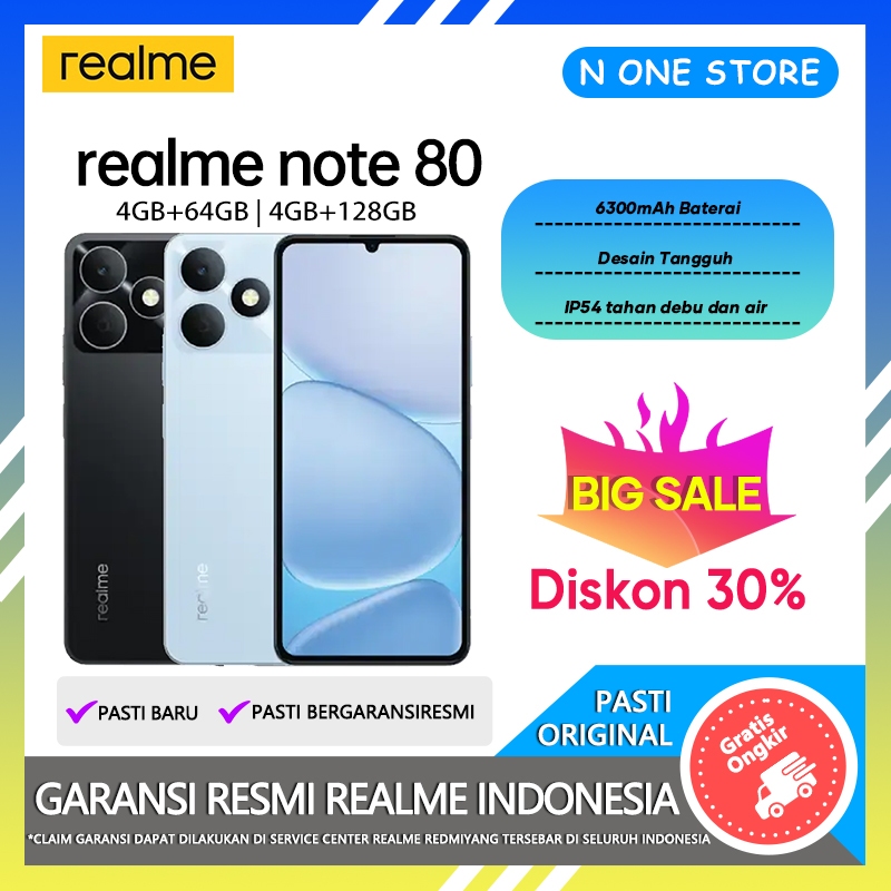 realme Note 80 (4/64)(4/128) - Garansi Resmi Indonesia Hp Android Murah Terbaru 2026 Handphone COD
