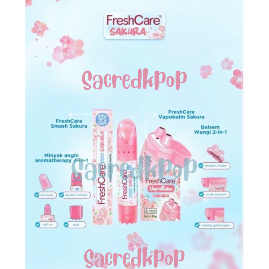 Jual Freshcare Sakura Inhaler Vapobalm Spesial Edition Sakura 4 In 1 ...