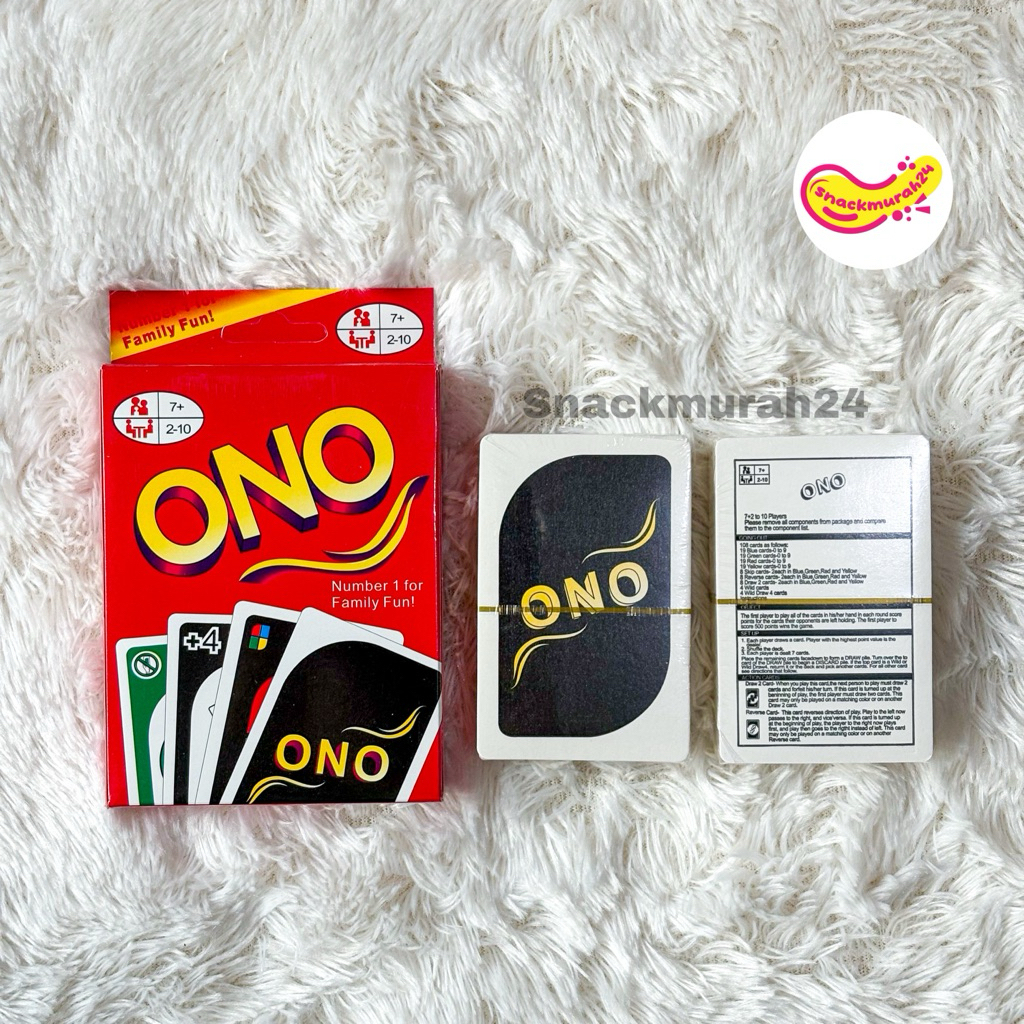 Jual ONO CARD mainan kartu keluarga bahan premium board game card kartu ...