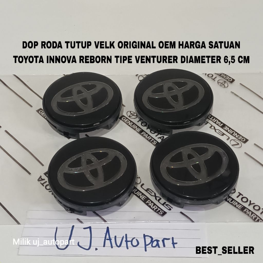 Jual Dop roda tutup velg innova reborn tipe venturer hitam kaca timbul ...