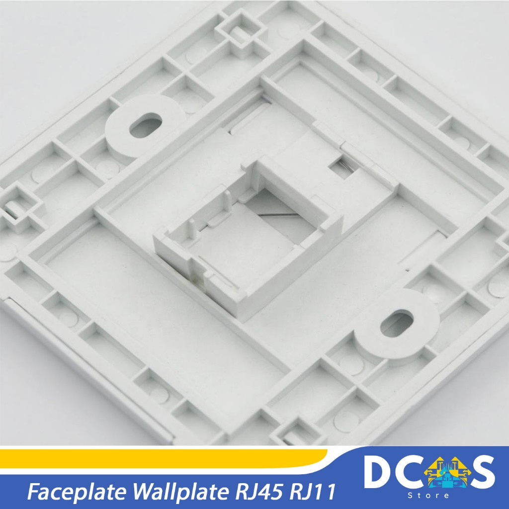 Jual Faceplate Wallplate RJ45 RJ11 1 Hole / 2 Hole /4 Hole Lan Ethernet ...