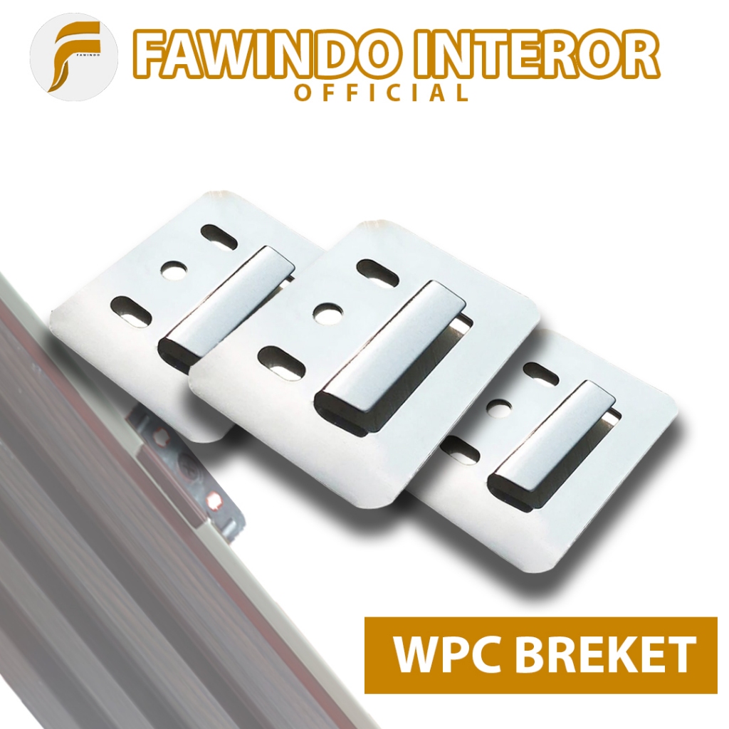 Jual BREKET ALUMUNIUM WPC / Klip wpc isi 10 pcss / pengait wpc dan pvc ...