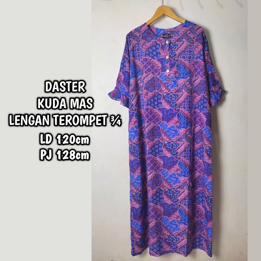 Jual DASTER KUDA MAS PREMIUM LENGAN TEROMPET ¾ (LD 120CM, PJ 128CM ...