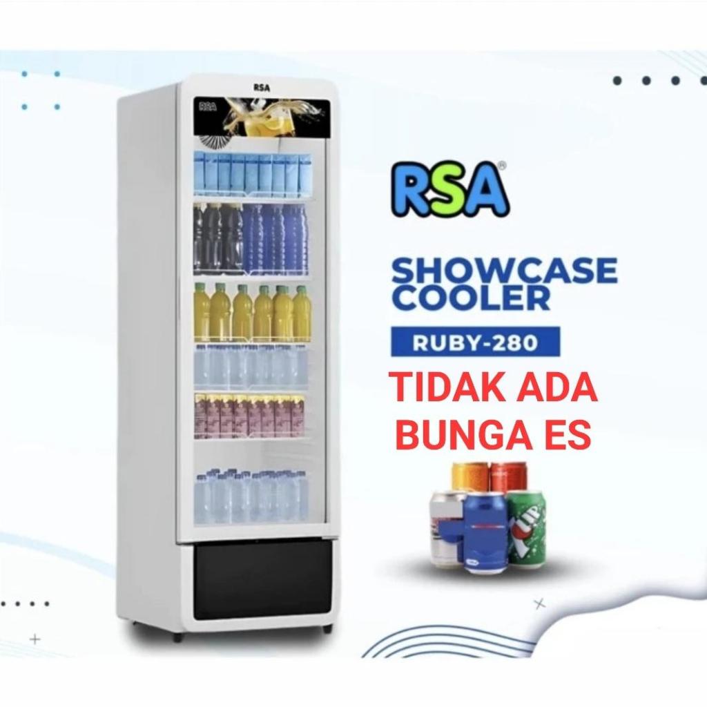 Jual RSA Kulkas Showcase RUBY 280 RUBY280 280 Liter Chiller NO FROST ...