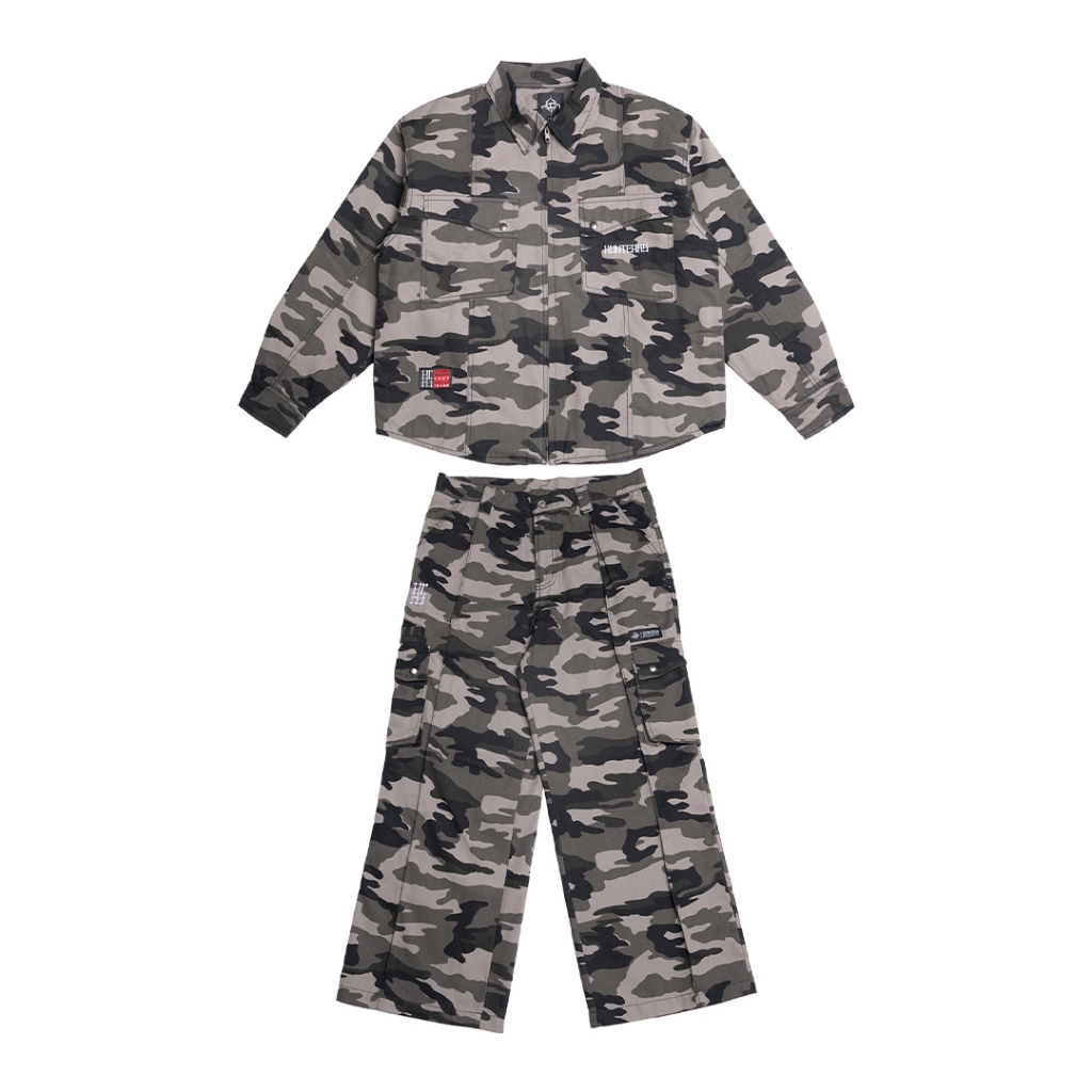 Jual ONE SET CAMO UTILITY JACKET DAN BAGGY CARGO PANTS - HUNTEARS ...