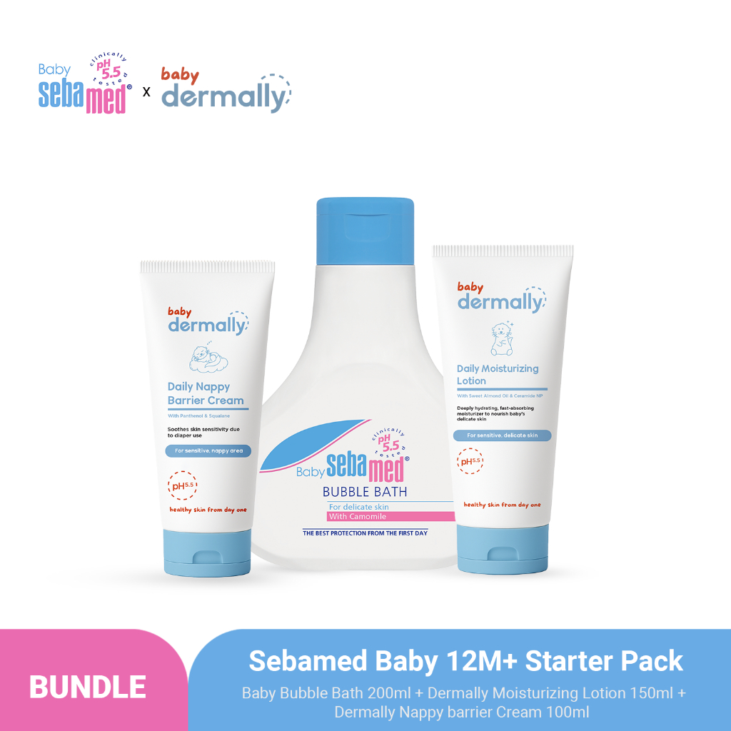 Jual Dermally X Sebamed Baby 12M+ Starter Pack | Shopee Indonesia