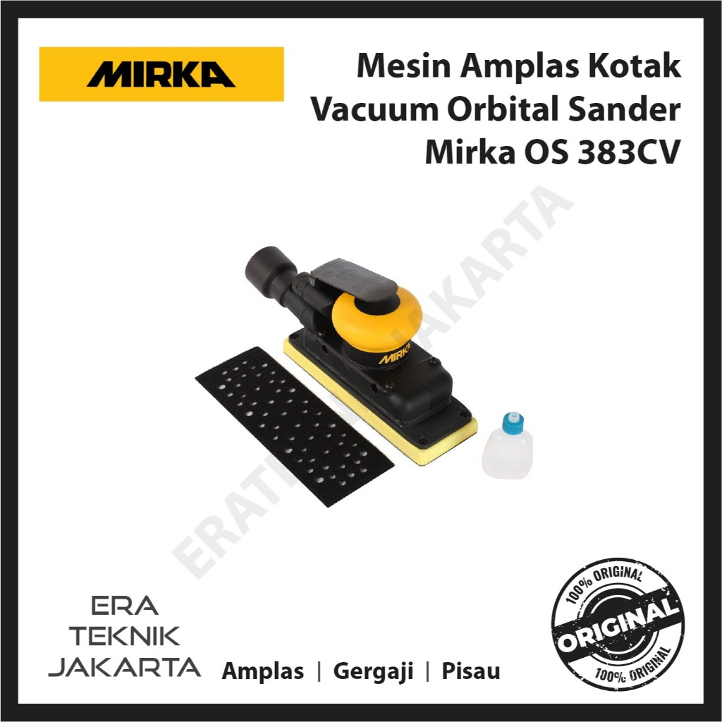 Jual Mesin Amplas Kotak Mirka OS 383CV 70x198mm Angin Vacuum Orbital ...