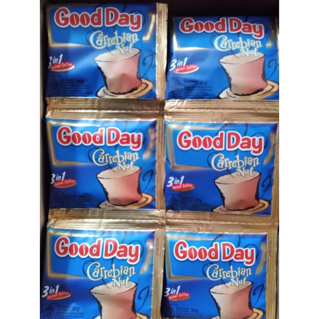 Jual Kopi Good Day Rasa Carrebian Nut 3 in 1 & instant coffe | Sachet ...