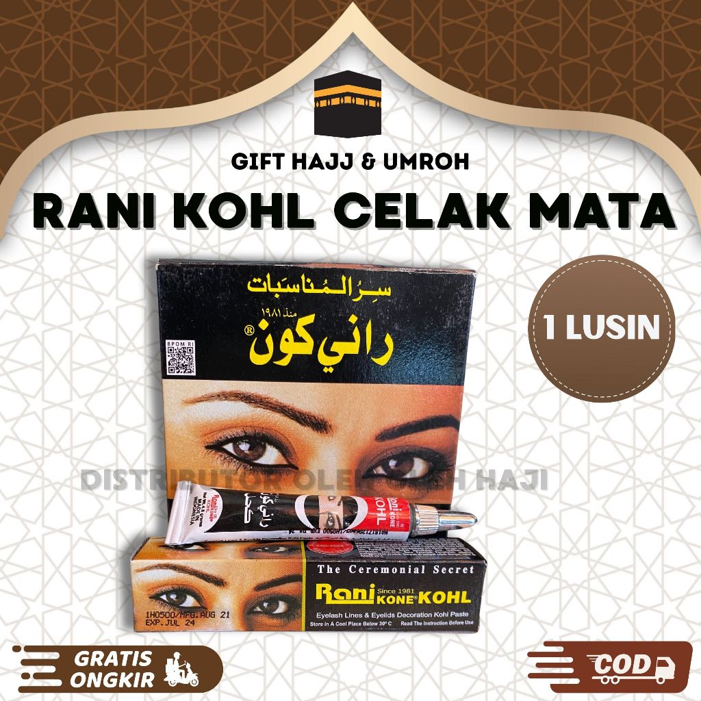 Jual CELAK MATA RANI KOHL 1 LUSIN I EYELINER CELAK ARAB I SIFAT MATA I ...