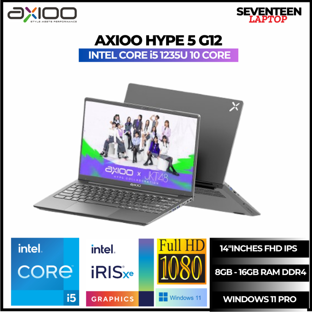 Jual Laptop Axioo Hype 5 G12 i5 1235U 16GB 512GB SSD 14 inch FHD IPS ...