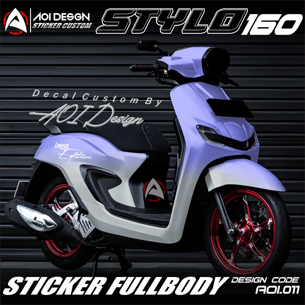 Jual Decal Honda Stylo 160 Sticker Full Body Ful Blok Custom Variasi ...