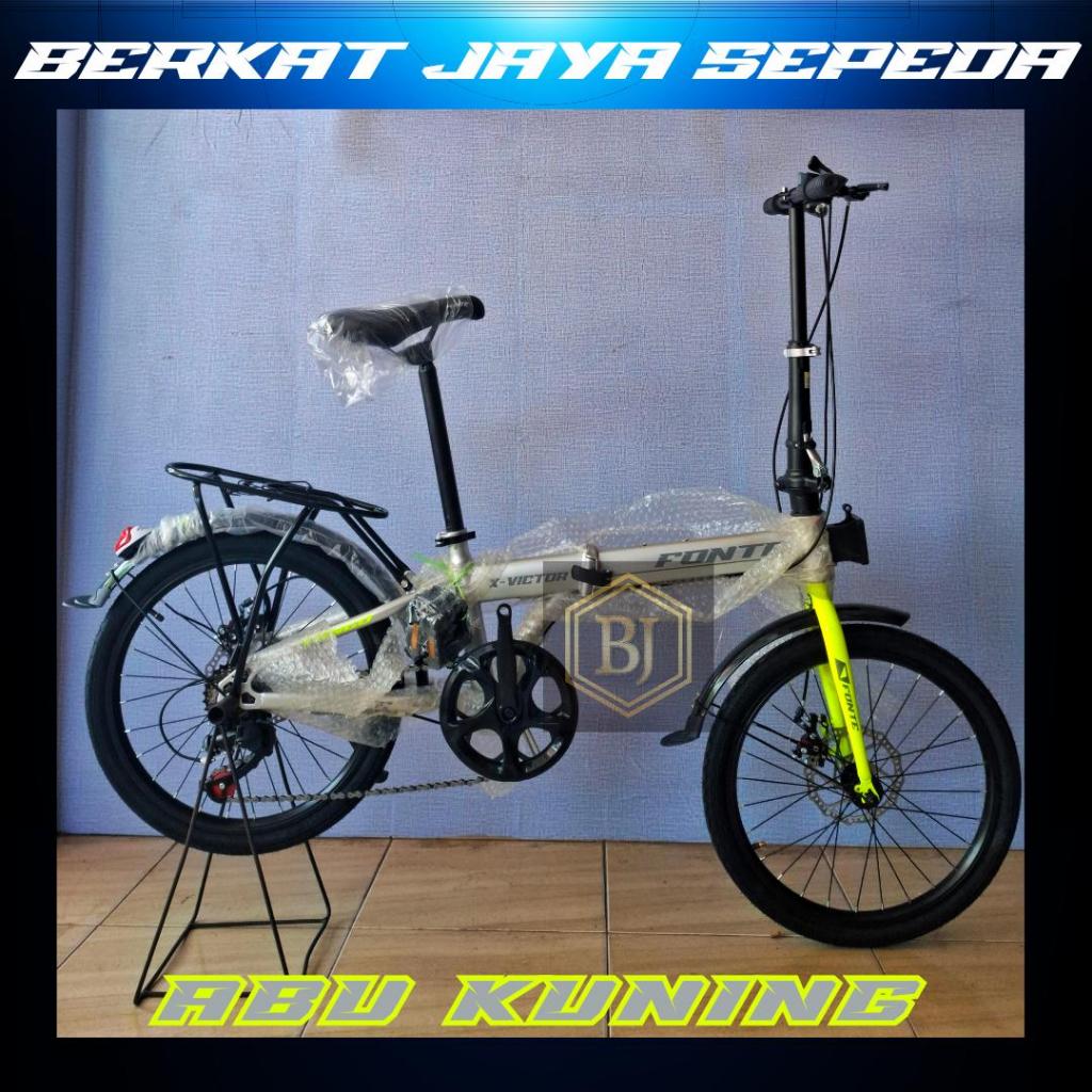 Jual SEPEDA LIPAT 20 FONTE X VICTOR / ATLANTIS AT37 7 SPEED REM CAKRAM ...