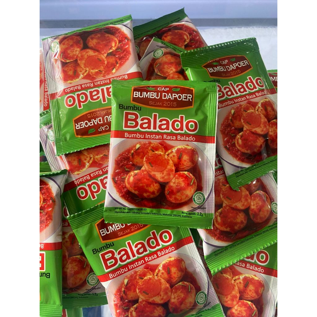 Jual Bumbu Balado Bubuk Cap Bumbu Dapoer / Bubuk Balado Basreng ...