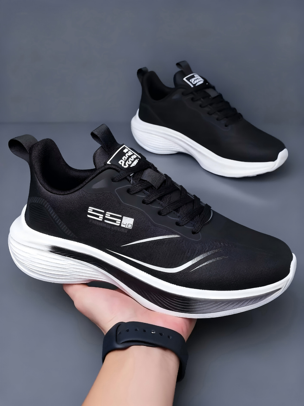 Jual Sepatu Olahraga Pria/Sepatu Lari Warna Hitam, Bahan EVA. Warna ...