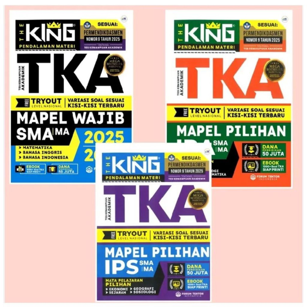 Jual PAKET BUKU THE KING TKA SMA MA SMK MAPEL WAJIB MAPEL IPS MAPEL 