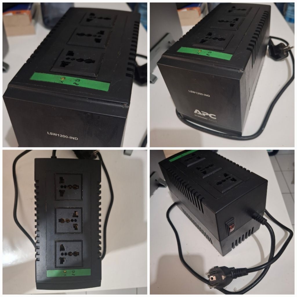 Jual Stabilizer 1200VA 600w 3 socket APC | Shopee Indonesia
