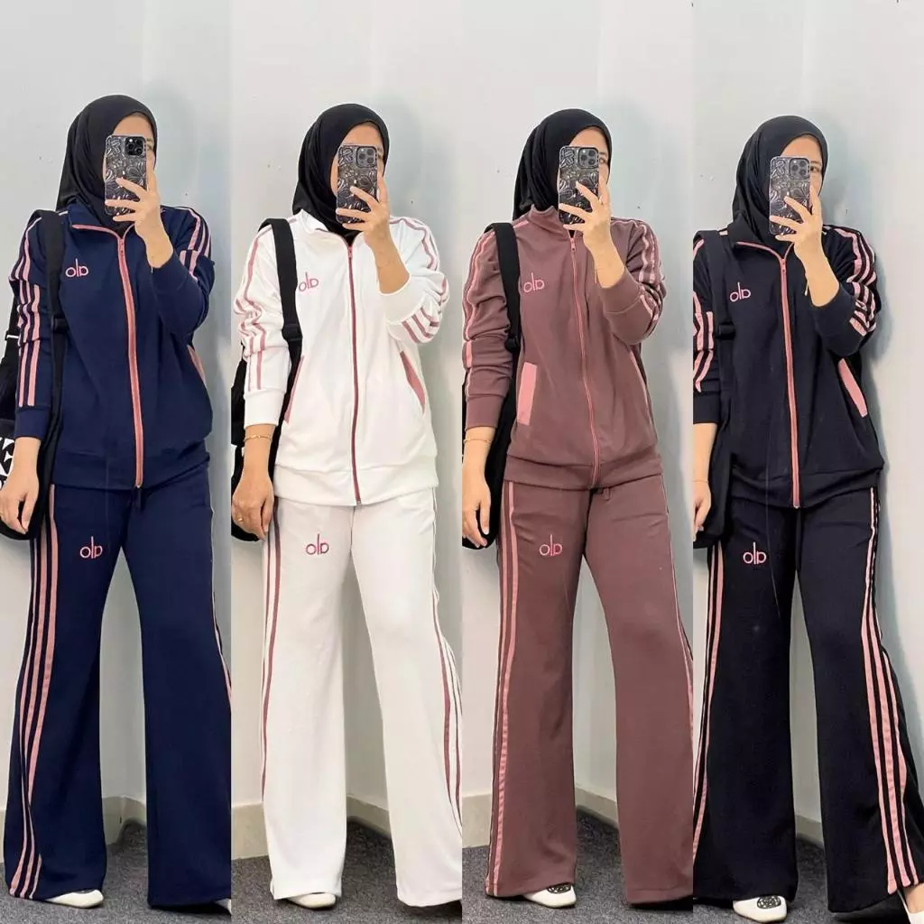 ONE SET SPORT KNIT / OLA SET / SETELAN OLAHRAGA JUMBO | 020